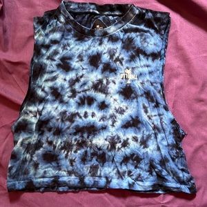 Thrills Tank top Blue tie dye Small